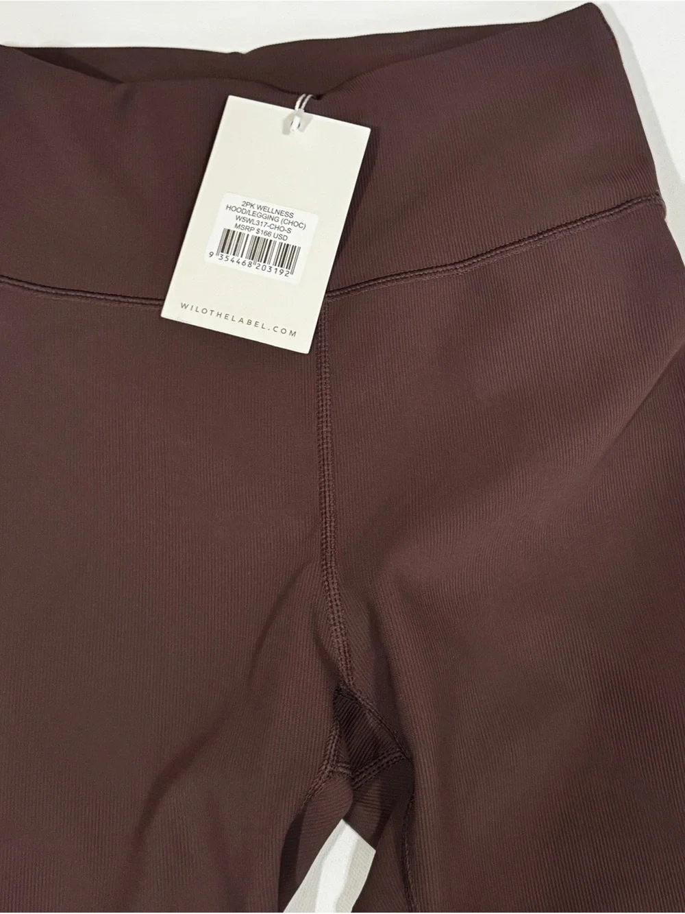 Wilo The Label Wellness Club Matching Set NWT Small Chocolate Brown Pink